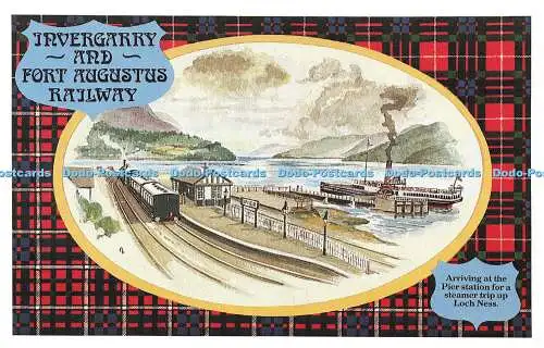 R569485 Invergarry and Fort Augustus Railway Ankunft am Bahnhof Pier für ein Stea