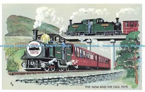 R569493 Neu und Alt 1979 Festiniog Eisenbahn Merddin Emrys Earl of Merioneth Dalke