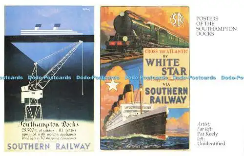 R569504 Poster der Southampton Docks White Star Southern Railway Pat Keely Dalke