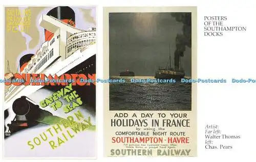 R569505 Poster von Southampton Docks Britains Premier Passenger Port Southern Ra