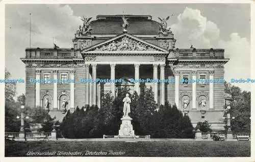 R567658 Weltkurstadt Wiesbaden Deutsches Theater Nr 3003 R Konrady