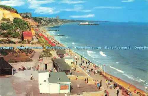 R573152 Cliffs from above Alum Chine Bournemouth 1971