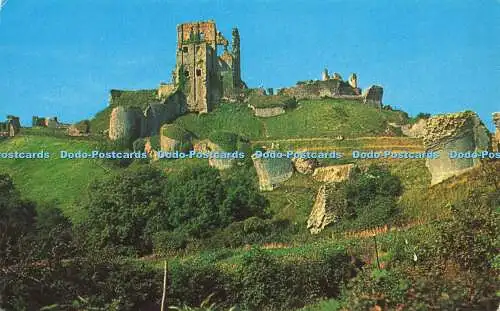 R571183 Corfe Castle WHS 982 Plastichrome Farbbild Verlag E R Bichard