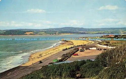 R573201 Exmouth from Cliffs W Skipper Plastichrome Colourpicture Two Counties Ma