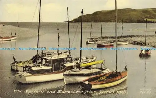 R567762 Harbour and Hurlestone Point Porlock Weir Friths Serie