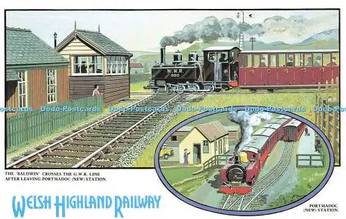 R569640 Welsh Highland Railway Baldwin G W R Line Portmadoc New Station Dalkeith