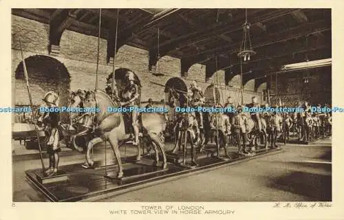 R567777 8 Tower of London White Tower View in Horse Armoury H M Office of Works