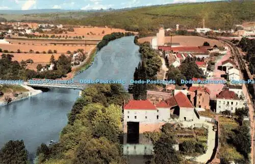 R573302 Nogent lArtaud Aisne Vue aerienne Pont sur la Marne SPADEM