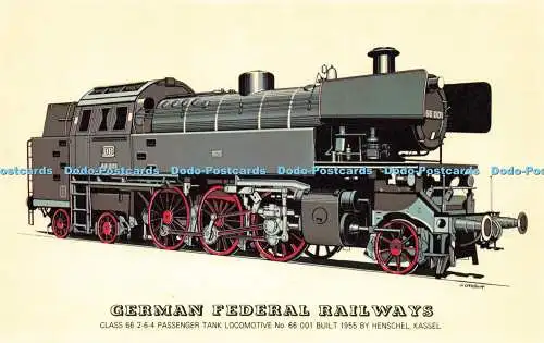R571362 Personen-Tanklokomotive Baureihe 66 2 6 4 der Deutschen Bundesbahn Nr 66 0