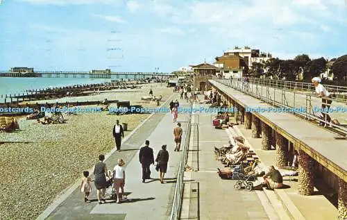 R573344 Beach and Promenade Splash Point Worthing 1973