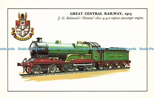 R569770 Great Central Railway 1913 J G Robinsons Director class 4 4 0 Colourmast