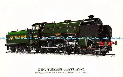 R571370 Southern Railway Schools Class No 928 Stowe R E L Maunsell Railed Transp