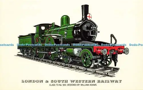 R569790 London and South Western Railway Class T3 No 563 William Adams Railed Tr