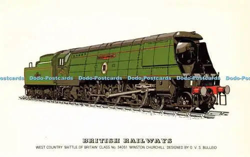 R571405 British Railways West Country Battle of Britain Class No 34051 Winston C
