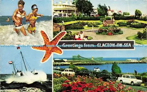 R573403 Greetings from Clacton on Sea D Constance Limited Vita Nova 1971 Multi V