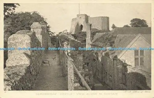 R567942 8 Carisbrooke Castle View Along N Curtain H M Office of Works Rembrandt