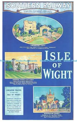 R569837 Southern Railway L und S W R Isle of Wight Carisbrooke Castle Osborne Ho