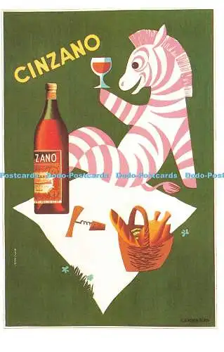 R569844 Cinzano Jean Colin Dalkeith Poster Karte P240 Jean Colin 1951 Dalkeiths C