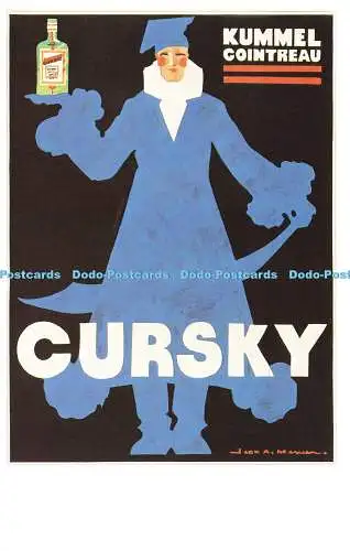 R569848 Kummel Cointreau Cursky Dalkeith Poster Karte P238 Jean A Mercier 1926 Da