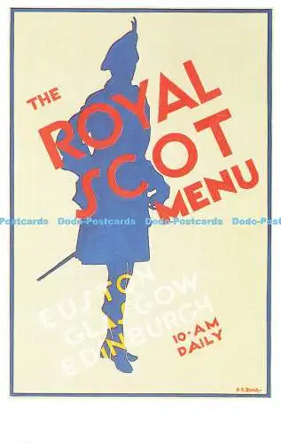 R569862 Royal Scot Menu E R Biair Dalkeith No 508 Dalkeith Special Series