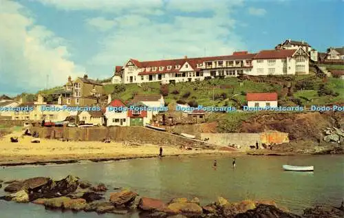 R571538 Hope Cove Devon Cotman Color Series Jarrold 1976