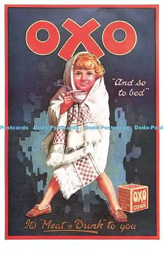 R569976 Oxo And so to bed Its Meat and Drink to you Dalkeiths Classic Poster Ser