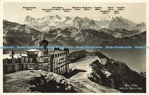 R568073 Rigi Kulm und die Berneralpen Photoglob Wehrli Vouga A G Zürich