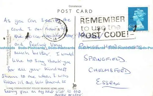 R571577 V 9088 Rekonvalescent Police Seaside Home Hove D Constance Limited 1977 In