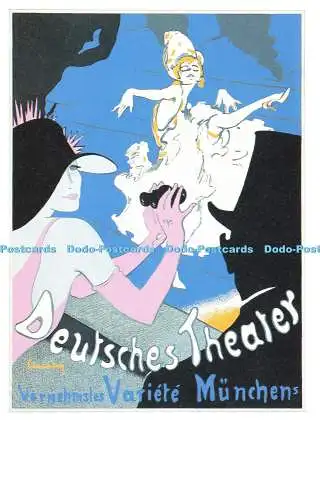 R570007 Deutsches Theater Variete Münchens Dalkeiths Classic Plakat Serie P106