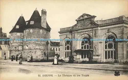 R568710 92 Dieppe Le Theatre et les Tours M T I L