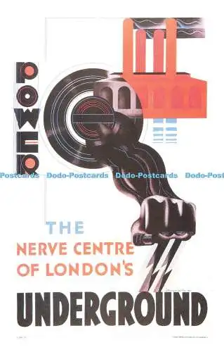 R570026 Power Nerve Centre of Londons underground Dalkeiths Classic Poster Serie