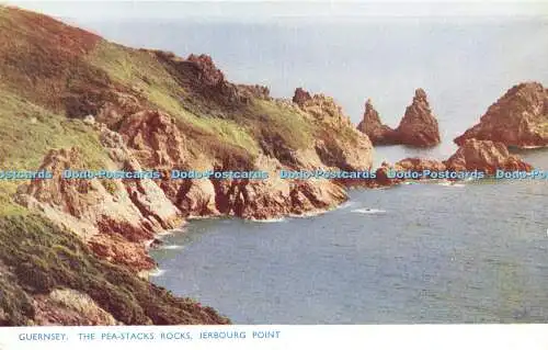 R571636 Guernsey Pea Stacks Rocks Jerbourg Point Plastichrome