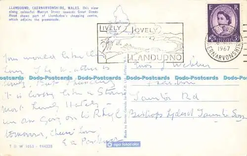 R573630 Llandudno Caernarvonshire Wales Dexter N P O Belfast 1967