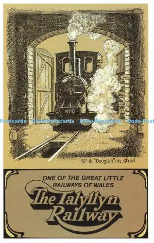 R570084 Nr. 6 Douglas auf Schuppen One of Great Little Railways of Wales Talyllyn Rail