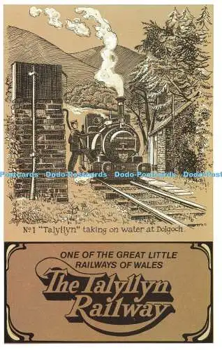 R570086 Nr. 1 Talyllyn auf dem Wasser in Dolgoch One of Great Little Railways of
