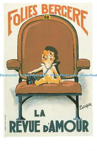 R570092 Folies Bergere La Revue dAmour Dalkeiths Classic Poster Serie P128 E Ma