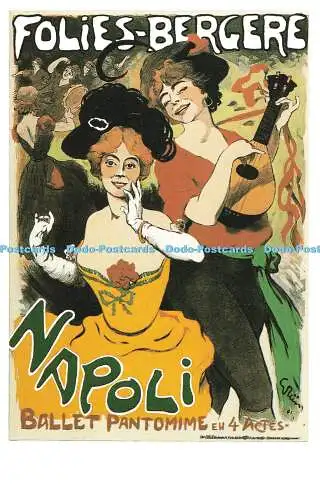 R570093 Folies Bergere Napoli Ballet Pantomime Dalkeiths Classic Poster Serie P
