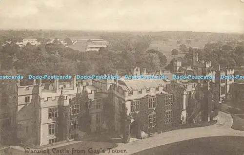 R568183 Warwick Castle from Guys Tower W A Lenton