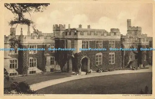 R568184 Warwick Castle Front Entrance J J Ward Special Photo Art Series No 2039