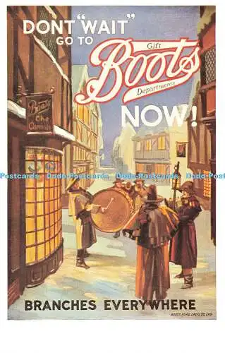 R570115 Don't Wait go to Boots Now Branches everywhere Dalkeiths Classic Poster S