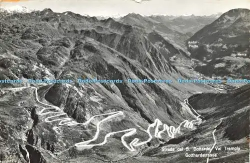 R568222 Strada del S Gottardo Val Tremola Gotthardstrasse 2985 Fot W Borelli