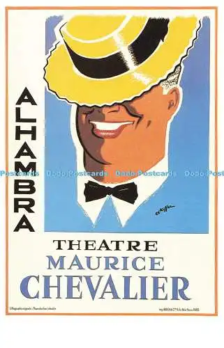 R570159 Alhambra Theater Maurice Chevalier Dalkeiths Classic Poster Serie P137