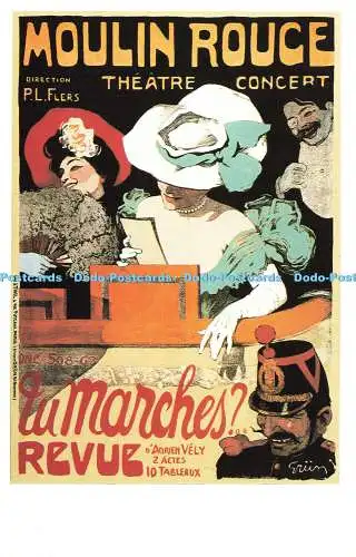 R570162 Moulin Rouge P L Flers Theater Konzert Dalkeiths Classic Poster Serie P