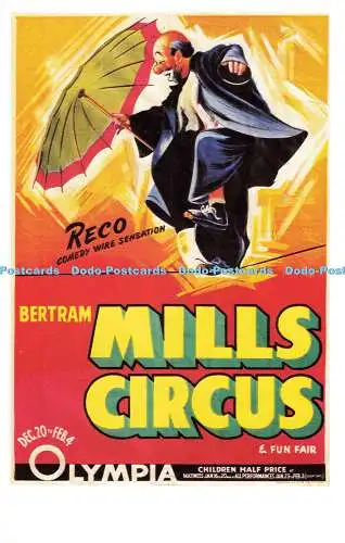 R570194 Reco Comedy Wire Sensation Bertram Mills Circus Dalkeiths Classic Poster