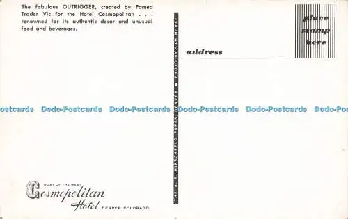 R573751 Fabulous Outrigger Famed Trader Vic Hotel Cosmopolitan A B Hirschfeld Pr