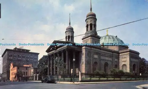 R571775 Cathedral and Y M C A Bldg Baltimore Maryland Harry P Cann Plastichrome