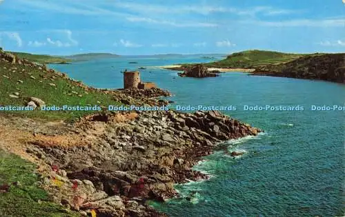 R573766 Cromwells Castle Tresco Scilly F E Gibson Natural Colour Series 1970