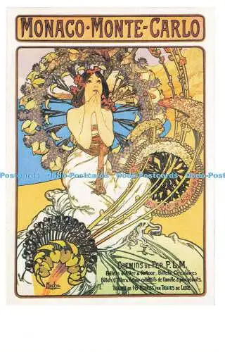 R570229 Monaco Monte Carlo Chemins de Per P L Mucha Dalkeiths Classic Poster S