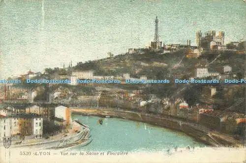 R568321 5530 Lyon Vue sur la Saone et Fourviere S Farges