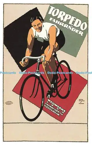 R570260 Torpedo Fahrrad Dalkeiths Classic Poster Serie P204 Ludwig Hohlwein G